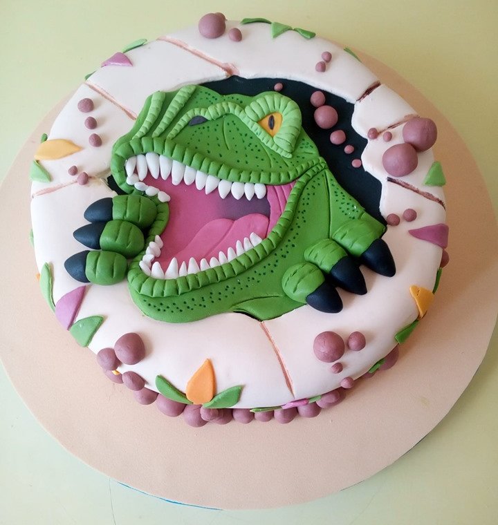 Torta Dinosaurio - Don Olli Tortas