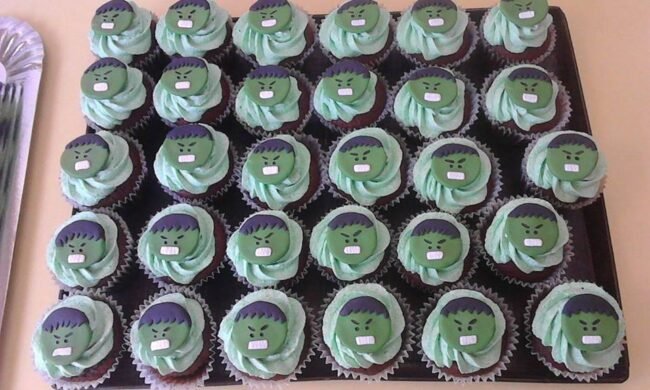 cupcakes increible hulk