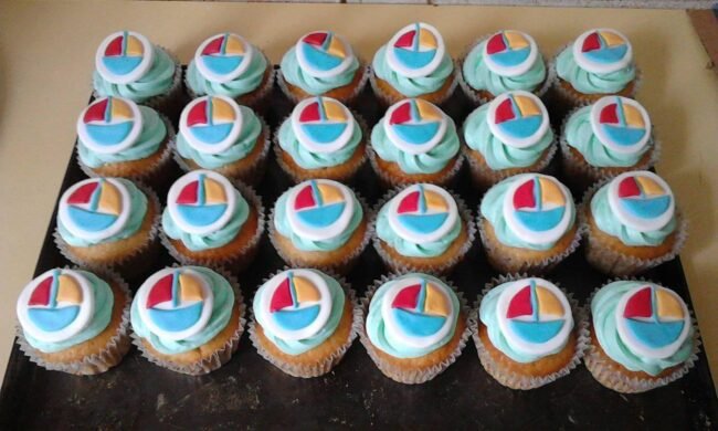 cupcakes con barco